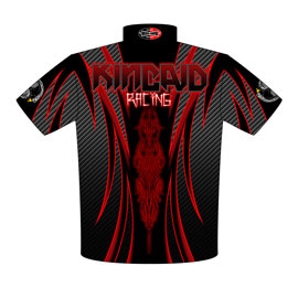 NEW !! Tim Kincaid True Ten Five Drag Racing Crew Shirts Back View