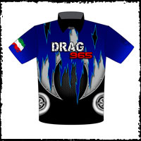 NEW!! DRAG 965 Racing Pit / Crew Shirts Front View