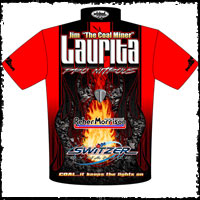 Jim Laurita ADRL Pro Nitrous Camaro 2012 Returning Customer Drag Racing Team / Crew Shirts Back View