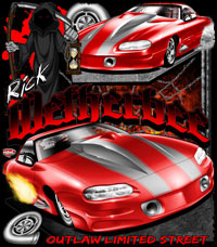 Rick Weatherbee Outlaw Drag Radial Drag Racing T Shirts