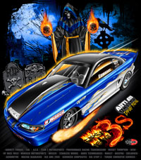 NEW !! Brad Edwards First To The Three's Drag Radial Racing T Shirts