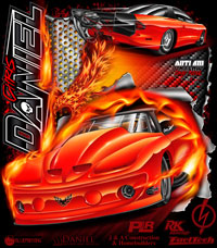 NEW !! Chris Daniel Outlaw 275 Drag Radial Trans Am Drag Racing T Shirts