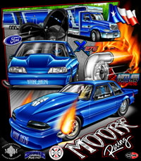 NEW!! Mark Moore Outlaw Drag Radial Mustang Drag Racing T Shirts